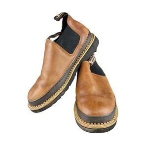 Georgia Boot Giant Romeo Mens 10.5 M Brown Leather Work Shoes GB00320 EH ASTM